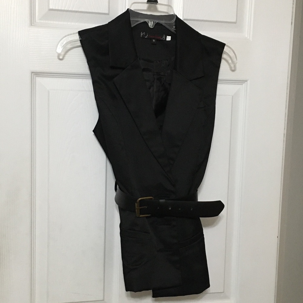 Black belted vest
